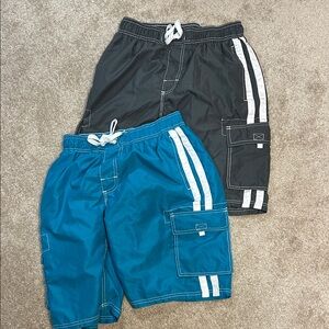 Kanu Surf Men's Swim Board Shorts - Black and Blue